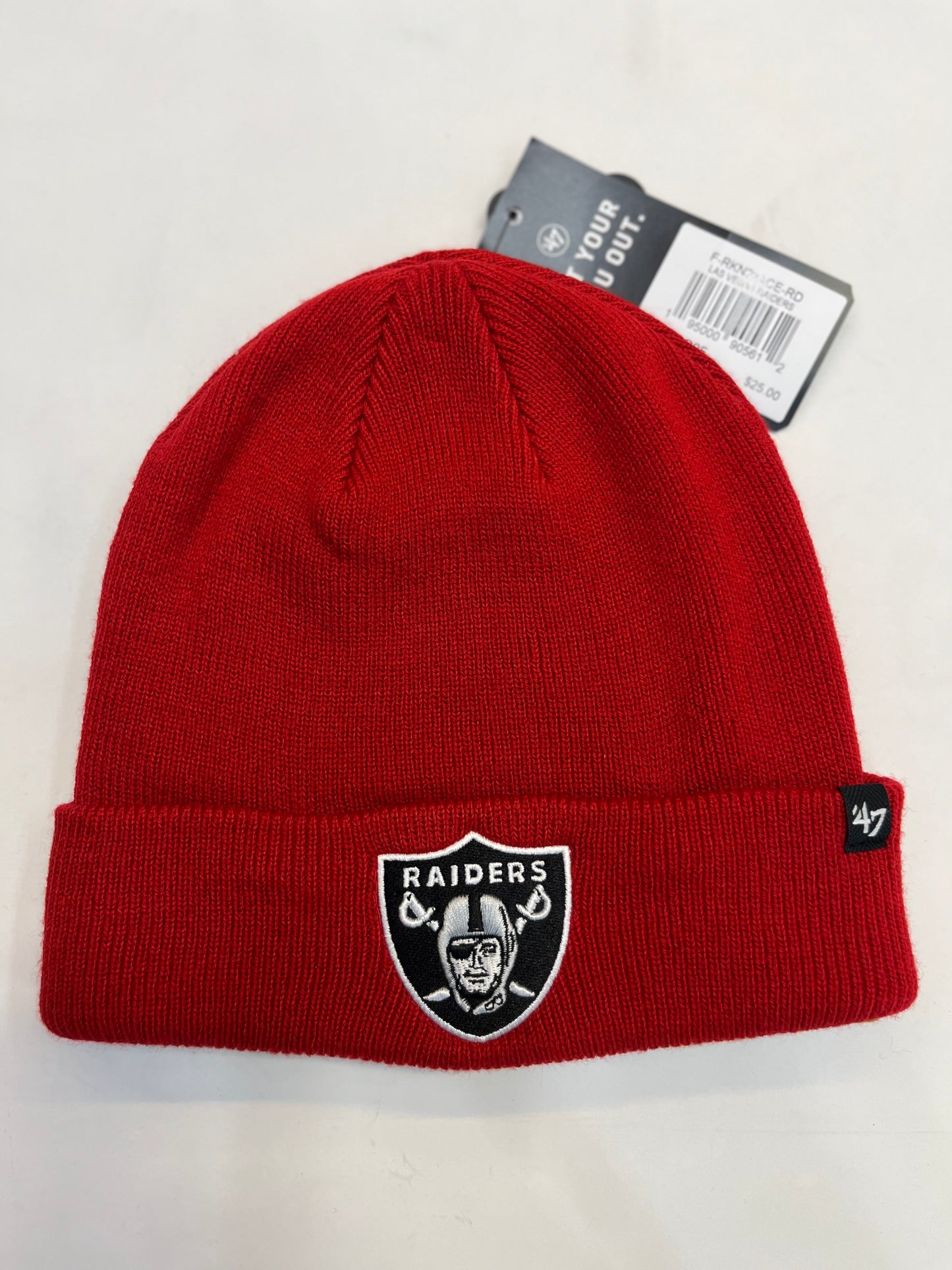 Las Vegas Raiders Red Cuffed Beanie - ’47 Brand