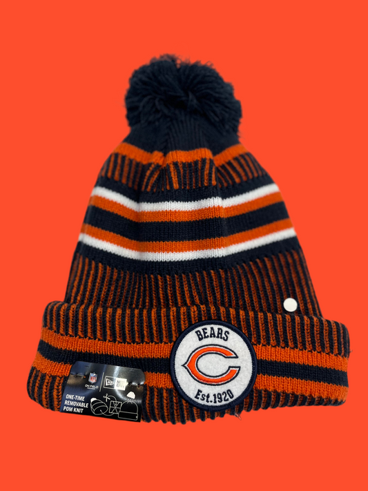 Chicago Bears Pom Beanie - NFL Official by New Era