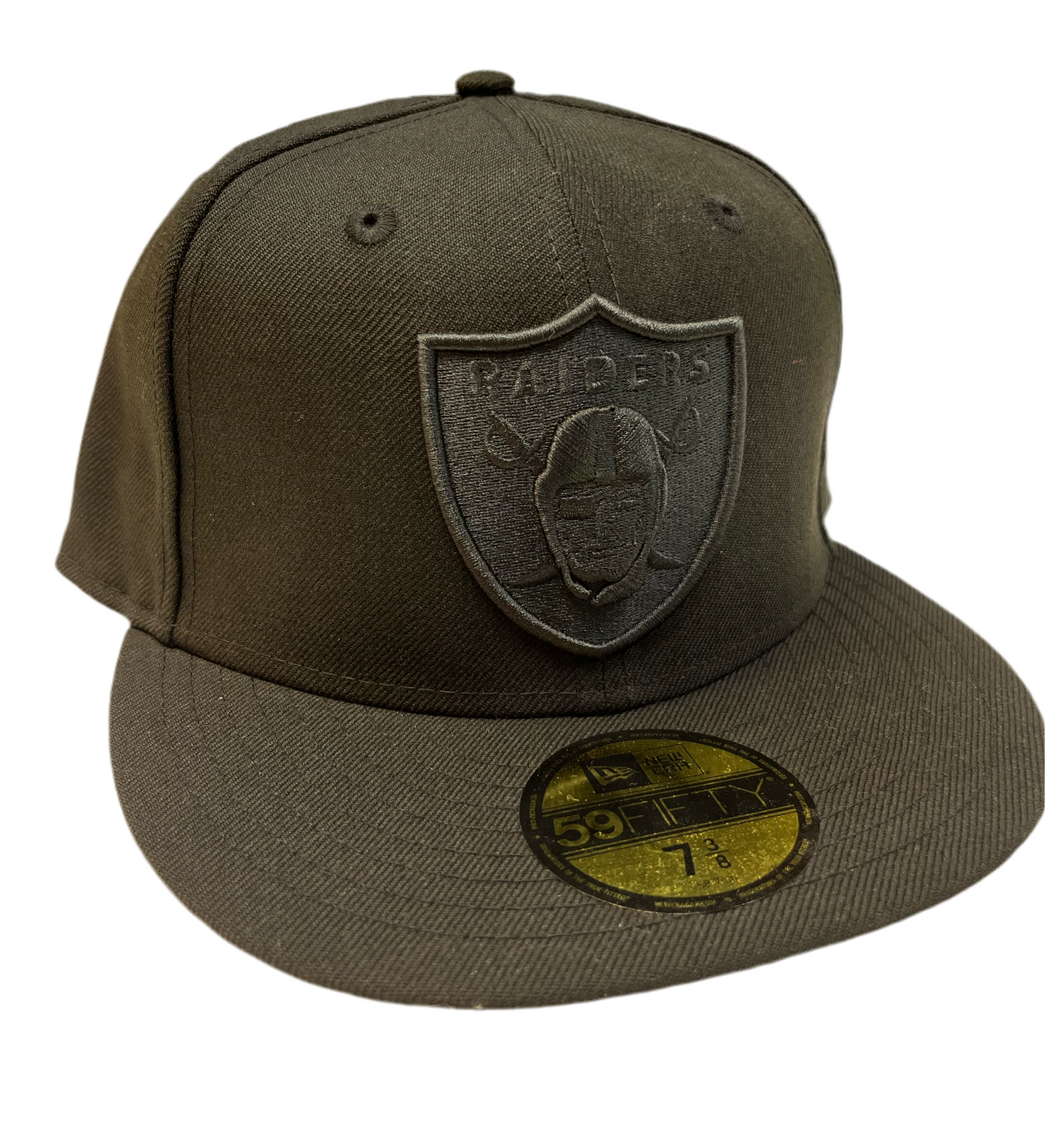 Las Vegas Raiders Blackout Edition 59FIFTY Fitted Cap