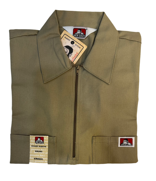 Ben Davis Short Sleeve Khaki Work Shirt