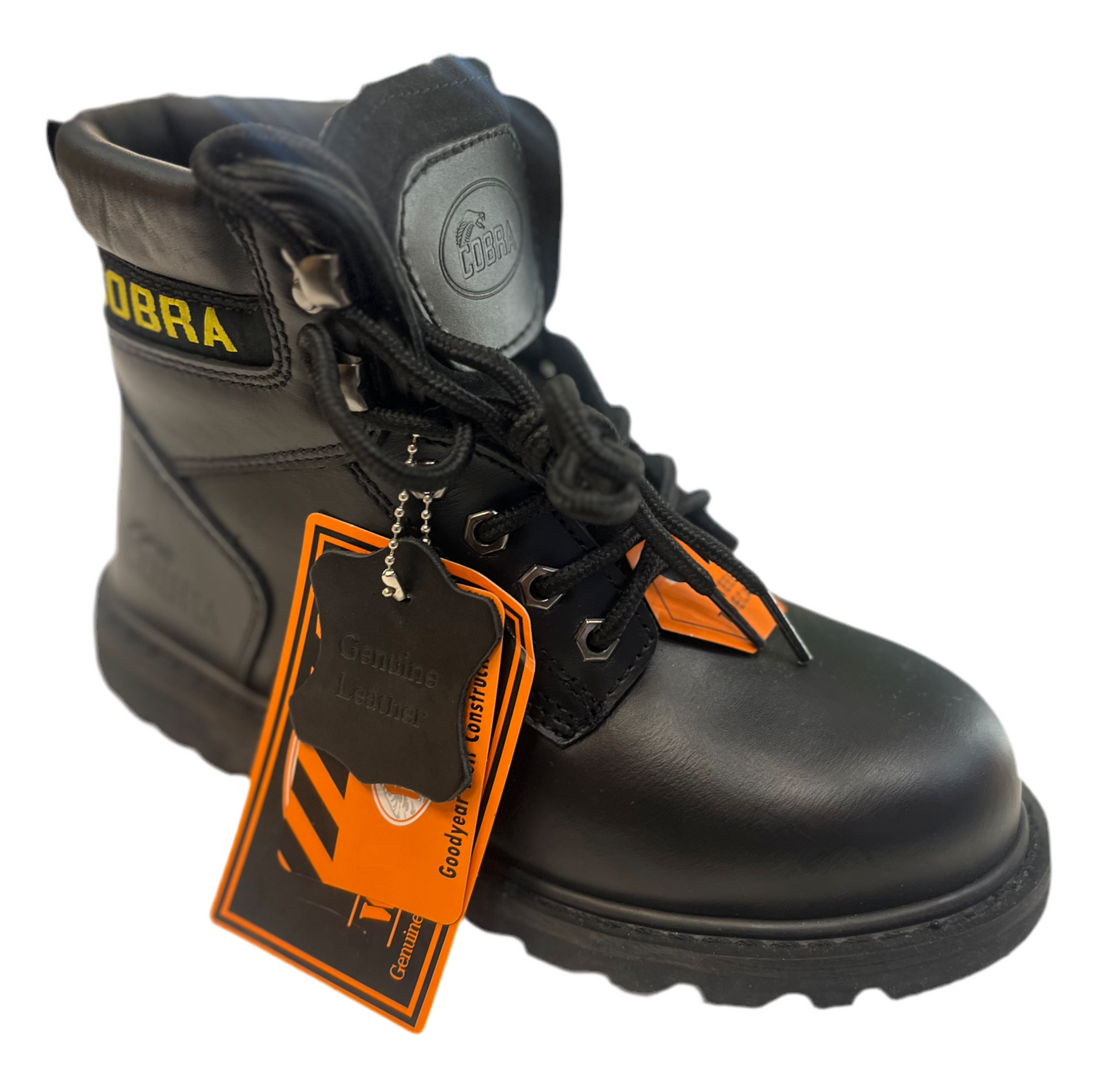 Cobra Black Steel Toe Safety Boots