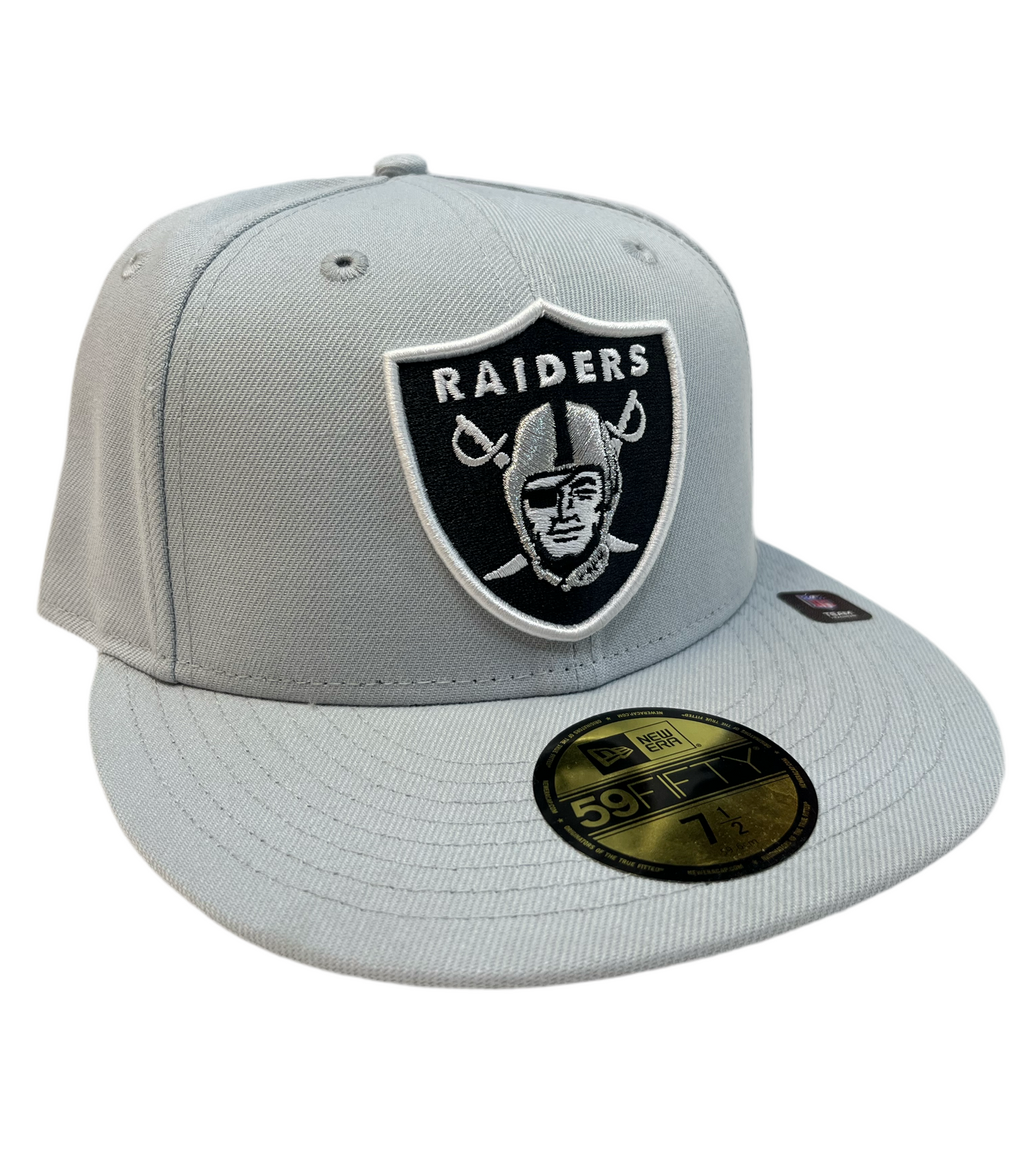 Las Vegas Raiders Gray 59FIFTY Fitted Cap