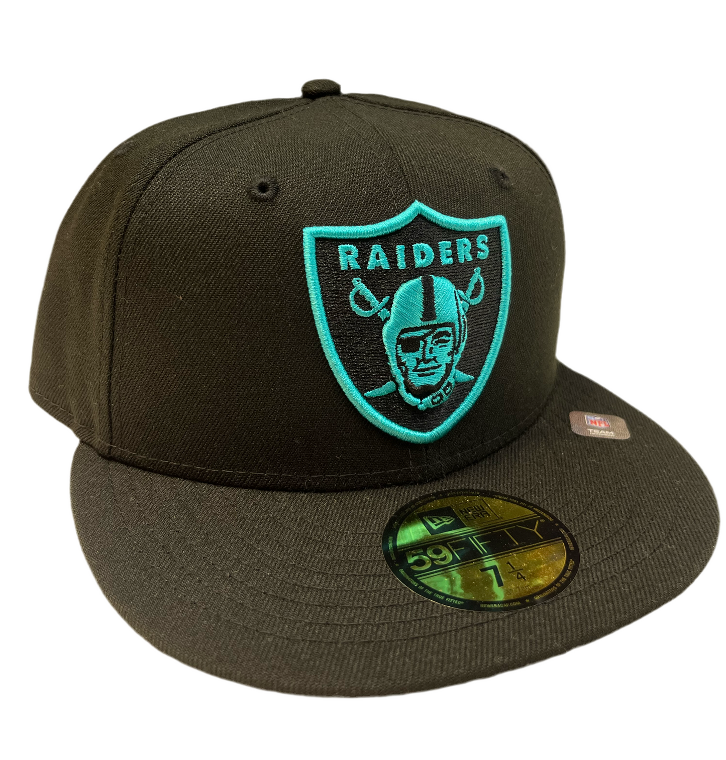 Las Vegas Raiders Black and Teal Cap