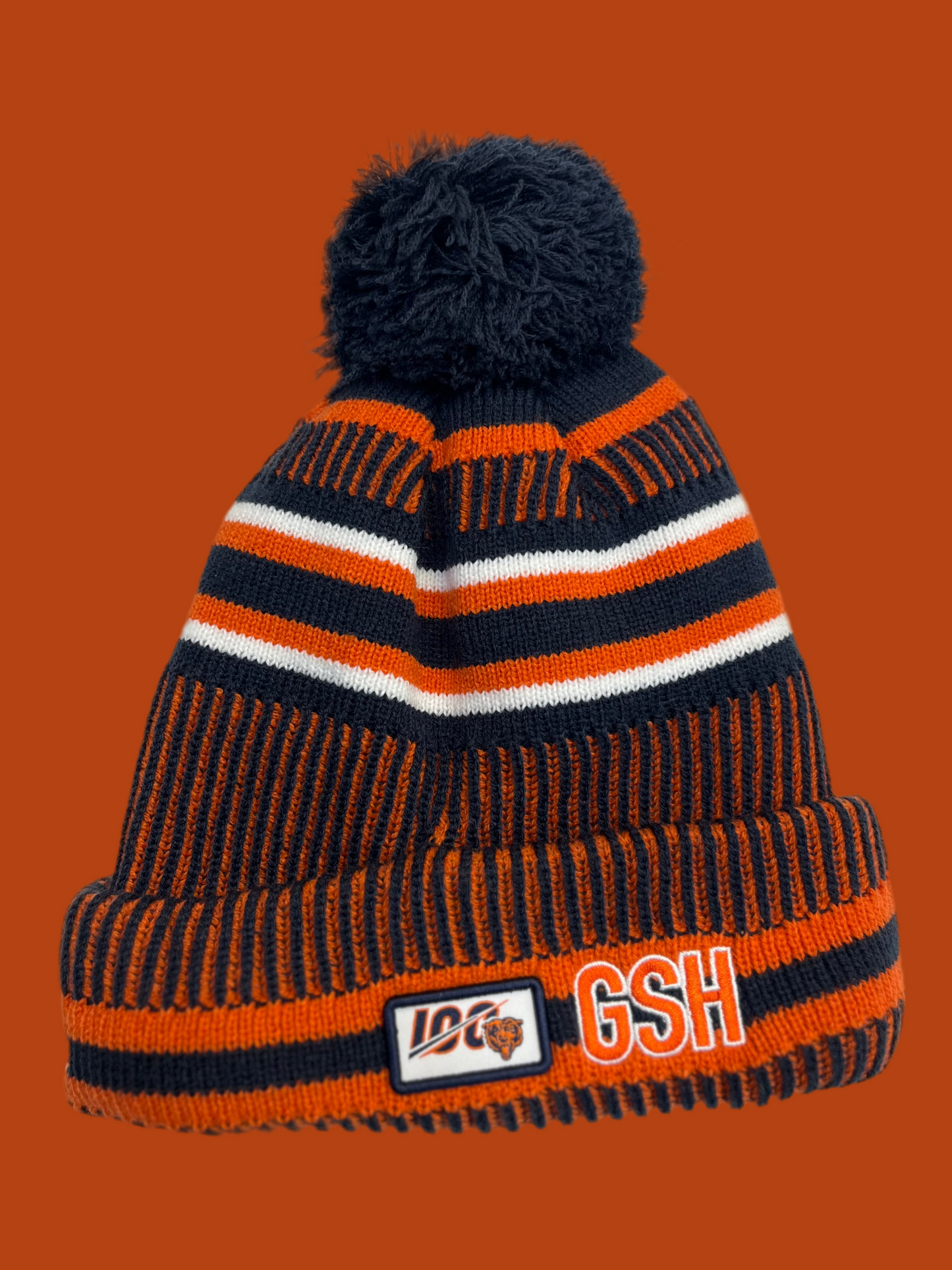 Chicago Bears Pom Beanie - NFL Official by New Era