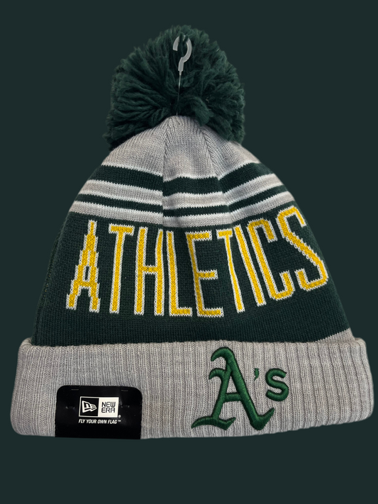 Oakland Athletics Pom Beanie - New Era Official