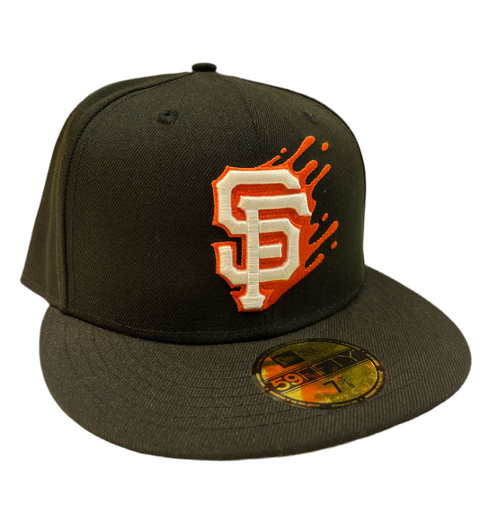 San Francisco Giants Black 59FIFTY Fitted Cap with Splash Logo