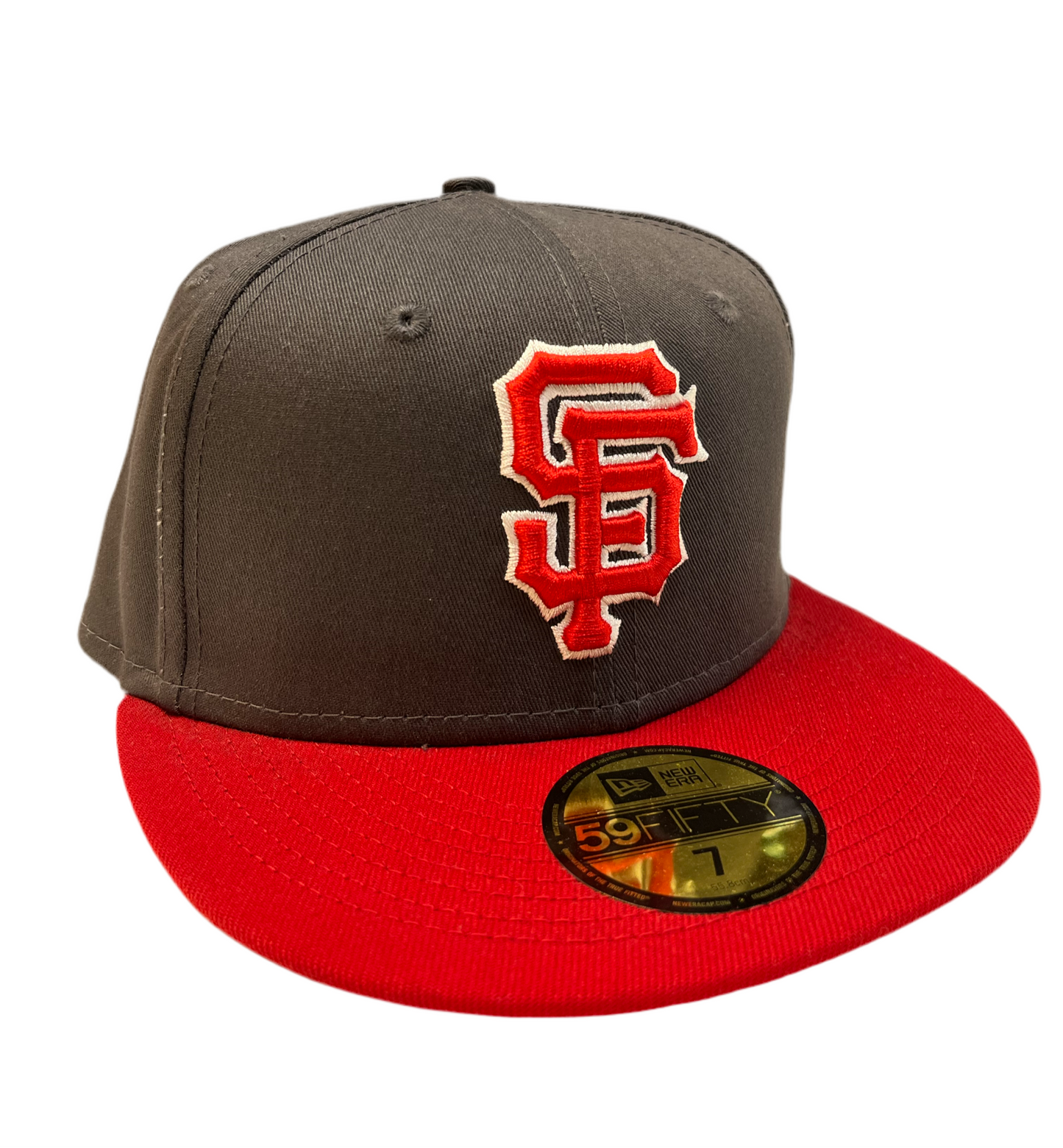 San Francisco Giants Gray and Red 59FIFTY Fitted Cap