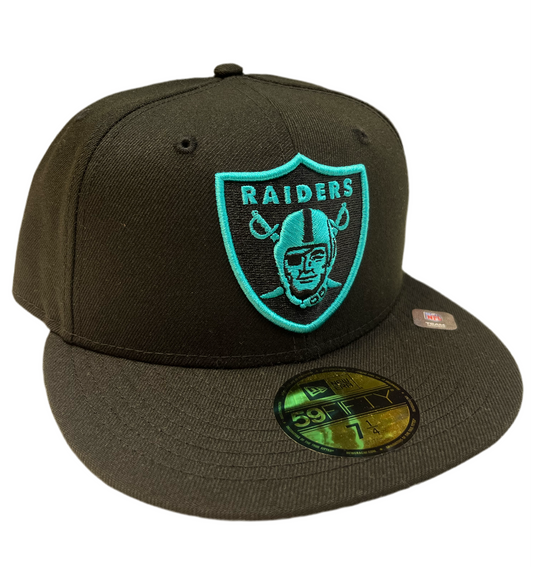 Las Vegas Raiders Black 59FIFTY Fitted Cap